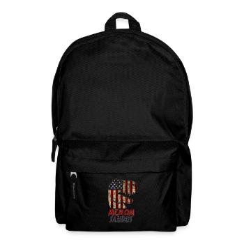 Patriotic Memom Dinosaur - Rucksack - Schwarz - Vorne