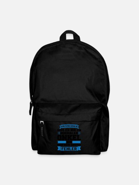 Onkel Familie Onkels Geschenk - Rucksack - Schwarz