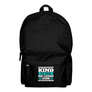 Kindergarten Kita Kindergartenkind Geschenk - Rucksack - Schwarz - Vorne