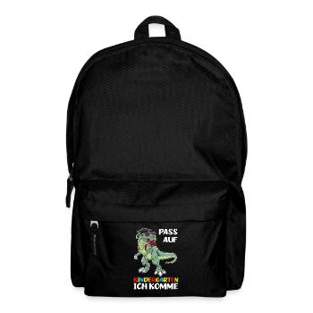 Kindergarten Dinosaurier Kindergartenanfänger - Rucksack - Schwarz - Vorne