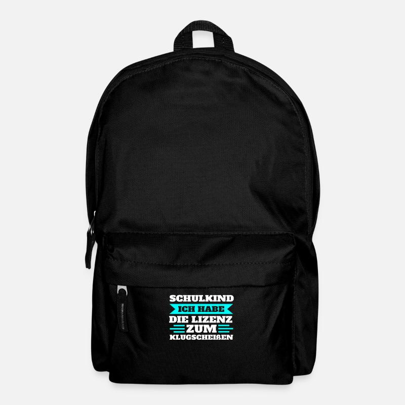 Schulkind Schulanfang Einschulung Geschenk - Rucksack - Schwarz
