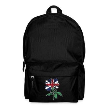 Flagge Rose Britische Flagge Wurzeln Geschenk - Rucksack - Schwarz - Vorne
