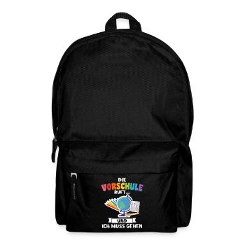 Vorschule Anfang Vorschulkind Geschenk - Rucksack - Schwarz - Vorne