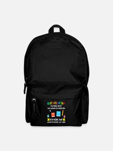 Vorschule Anfang Vorschulkind Geschenk - Rucksack - Schwarz