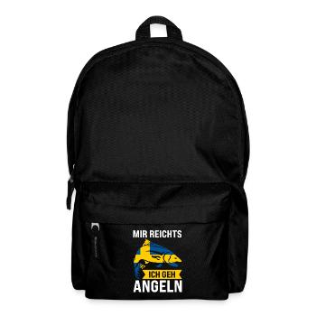 Schwedisch Angler Angeln Schweden Geschenk - Rucksack - Schwarz - Vorne
