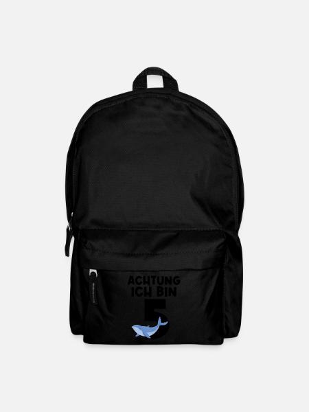 5.Geburtstag Wal 5 Jahre alt Geschenk - Rucksack - Schwarz