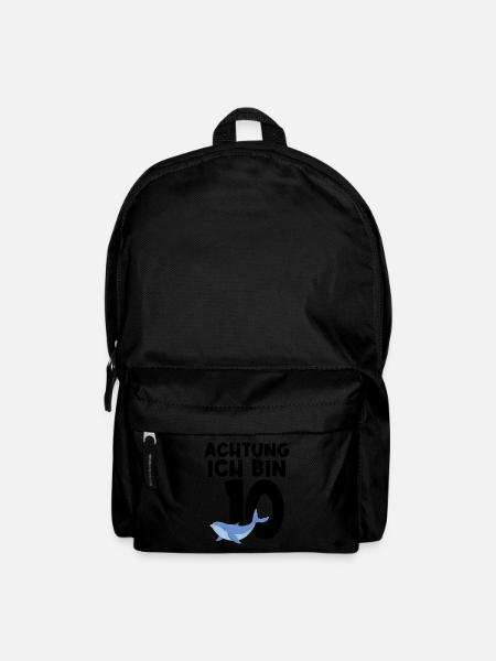 10. Geburtstag Wal 10 Jahre alt Geschenk - Rucksack - Schwarz