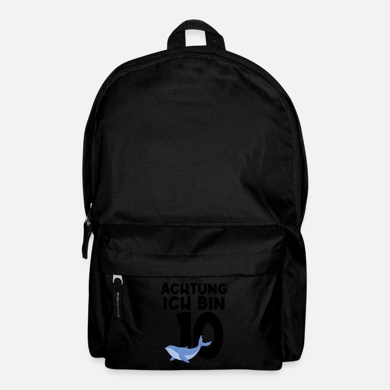 10. Geburtstag Wal 10 Jahre alt Geschenk - Rucksack - Schwarz