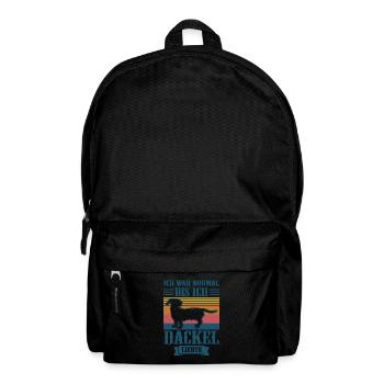 Dackel Hund Dackel Besitzer Geschenk - Rucksack - Schwarz - Vorne