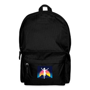 Vaporwave Synthwave Marathon, Trail Running - Sac à dos - noir - Devant
