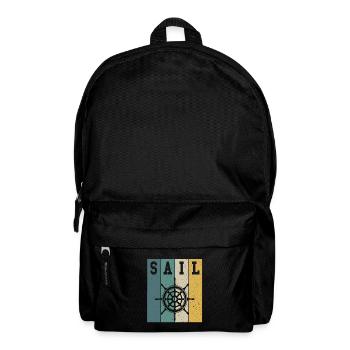 Sailor Sunset Voilier Skipper Capitaine de voile - Sac à dos - noir - Devant