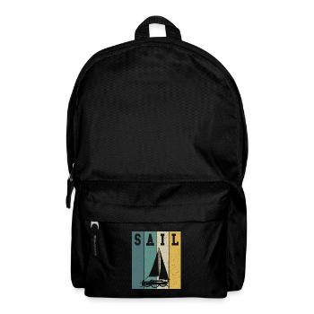 Sailor Sunset Voilier Skipper Capitaine Voile - Sac à dos - noir - Devant