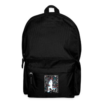Vaporwave Synthwave Skyline HIIT - Backpack - black - Front