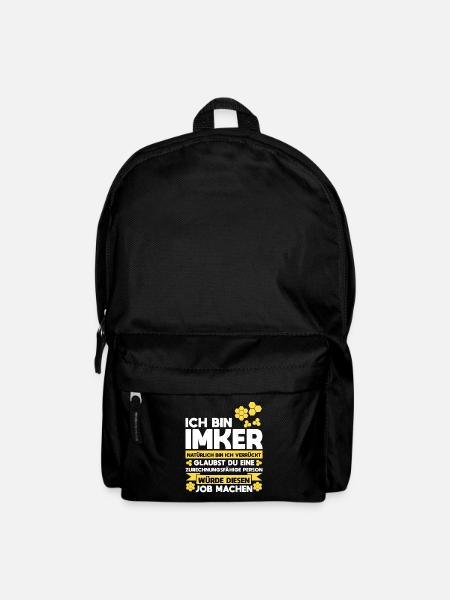 Imker Bienen Honig Geschenk - Rucksack - Schwarz