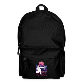 Vaporwave Synthwave Skyline Arrowtag - Sac à dos - noir - Devant