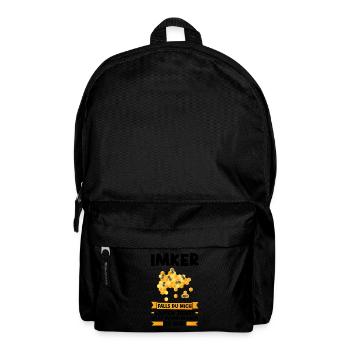 Imker Bienen Imkern Geschenk - Rucksack - Schwarz - Vorne