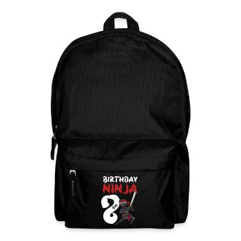 Birthday Party 8 Years Old Japanese Ninja Birthday - Backpack - black - Front