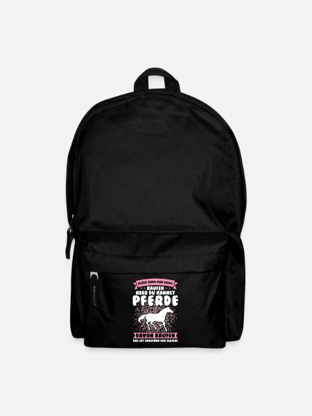 Reiten Pferd Pferde Geschenk - Rucksack - Schwarz