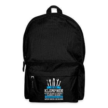 Klempner Beruf Installateur GeschenkKlempner Beruf - Rucksack - Schwarz - Vorne