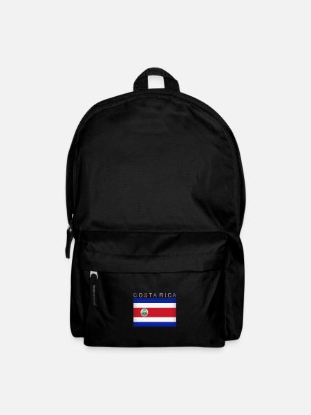 Costa Rica Flag Latin America San José - Backpack - black