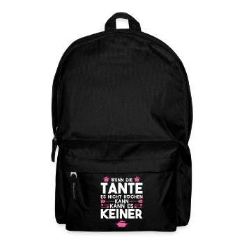 Tante Familie Neffe Geschenk - Rucksack - Schwarz - Vorne