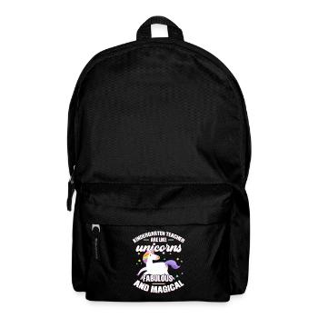 Lehrerin Kindergärtnerin Kindergärtnerin Geschenk - Rucksack - Schwarz - Vorne