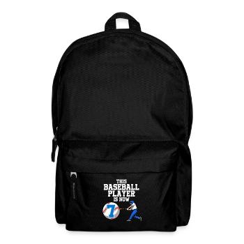 Baseballspieler Dieser Baller ist 7 Geburtstag Baseball - Rucksack - Schwarz - Vorne