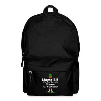 Mutter Elfe Mama Elf Geschenk - Rucksack - Schwarz - Vorne