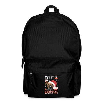 Boxer Frohe Weihnachten - Rucksack - Schwarz - Vorne