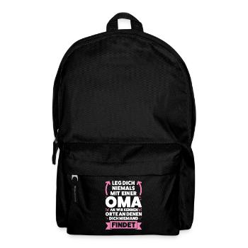 Oma Großmutter Großmütter Geschenk - Rucksack - Schwarz - Vorne