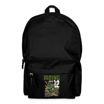 Riding Into12 Teen Dirt Bike Motocross Geburtstag - Rucksack - Schwarz - Vorne