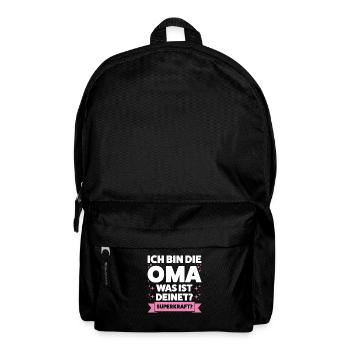 Oma Großmutter Enkelkind Geschenk - Rucksack - Schwarz - Vorne