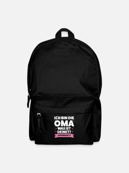 Oma Großmutter Enkelkind Geschenk - Rucksack - Schwarz