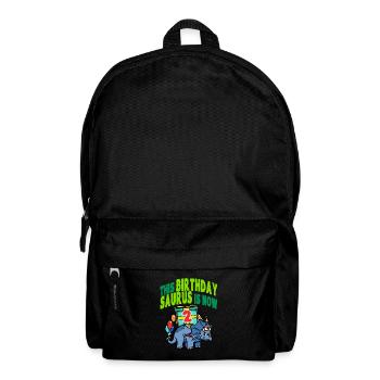 This Birthday Saurus Is Now 2 Dinosaur - Backpack - black - Front