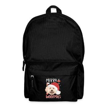 Pudel Frohe Weihnachten - Rucksack - Schwarz - Vorne