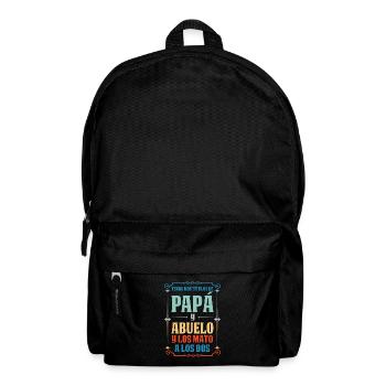 Papa & Opa Familie Großvater Geschenk - Rucksack - Schwarz - Vorne