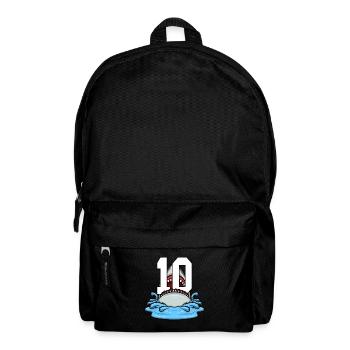 Sea Animals Birthday Kids Shark 10th Birthday - Backpack - black - Front