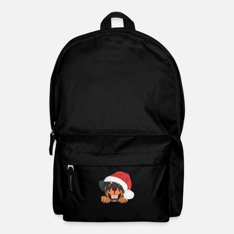 Rottweiler Joyeux Noël - Sac à dos - noir