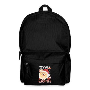 Zwergspitz Merry Christmas - Backpack - black - Front
