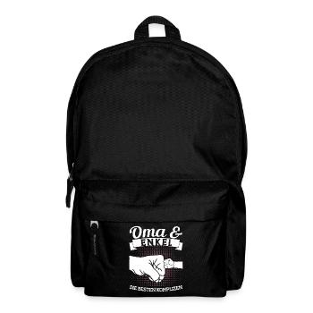 Oma & Enkel Familie Enkel Geschenk - Rucksack - Schwarz - Vorne