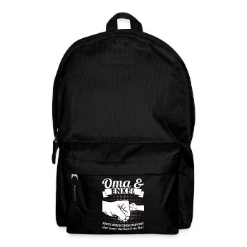 Oma & Enkel Familie Oma Geschenk - Rucksack - Schwarz - Vorne