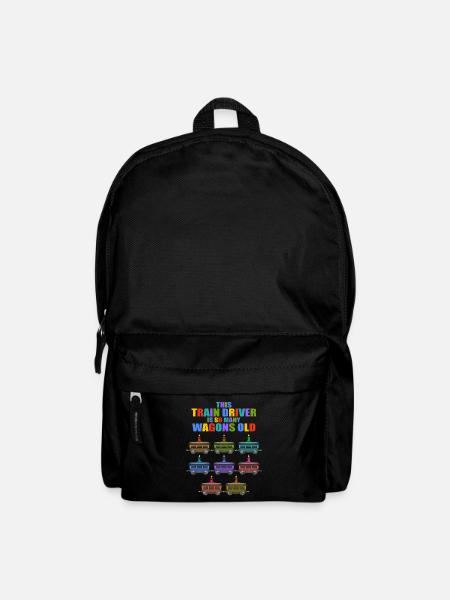 Zug Geburtstag 8 Kinder Zug Dampflokomotive Junge - Rucksack - Schwarz