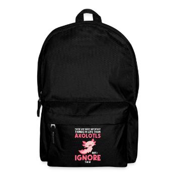 Axolotl Axolotl Tiergeschenk - Rucksack - Schwarz - Vorne