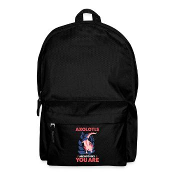 Axolotl Axolotl Tiergeschenk - Rucksack - Schwarz - Vorne