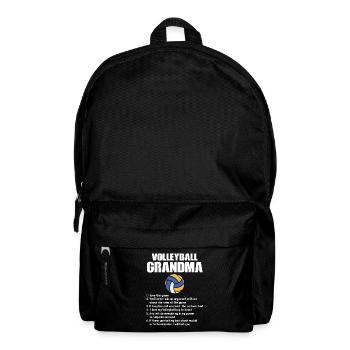 Volleyball-Oma Volleyball-Großmutter Geschenk - Rucksack - Schwarz - Vorne