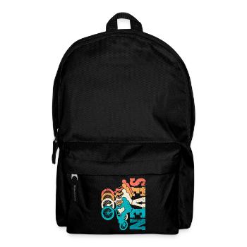 7. Geburtstag Bmx Fahrrad 7 Jahre Geschenk - Rucksack - Schwarz - Vorne