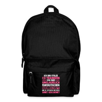 Co-Trainerin Sport Cotrainerin Geschenk - Rucksack - Schwarz - Vorne