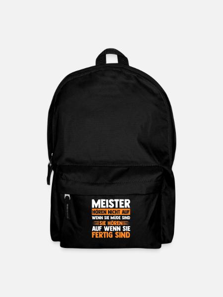 Meister Handwerker Handwerk Geschenk - Rucksack - Schwarz