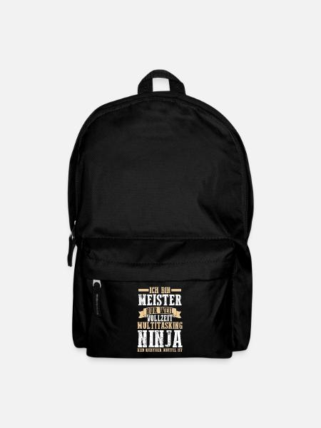 Meister Handwerker Meister Prüfung Geschenk - Rucksack - Schwarz