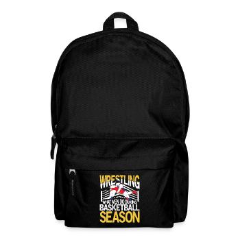 Wrestling What Men Do During Basketball Season - Rucksack - Schwarz - Vorne